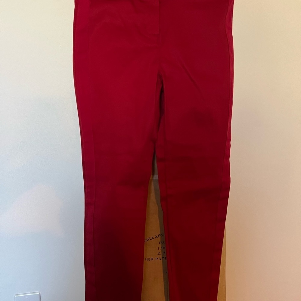 Janie and Jack red dress pants with ribbon detail in side of leg. Size 8